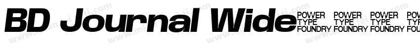 BD Journal Wide字体转换